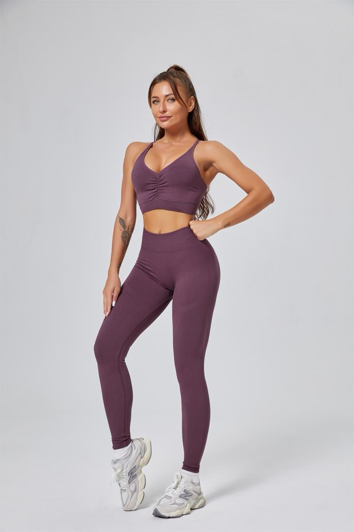 Ensemble Push-Up Sculpt — Seamless Edition bordeaux